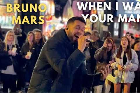 STREET Performer STUNNED The Crowd | Bruno Mars - When I Was Your Man Luke Silva Cover