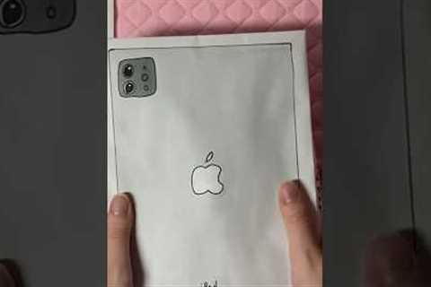 DIY paper ipad pro unboxing🍎#diy #craft #papercraft #asmr #unboxing #papersquishy #apple #ipad#kpop
