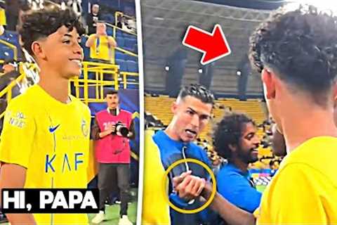 Cristiano Ronaldo meet Cristiano Junior and his Al Nassr U-13 Teammates 😍❤️