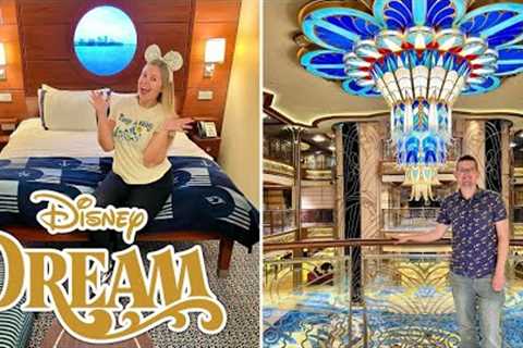 Disney Dream Cruise Day 1 - Embarkation, Stateroom Tour, Sail Away &amp; MORE!