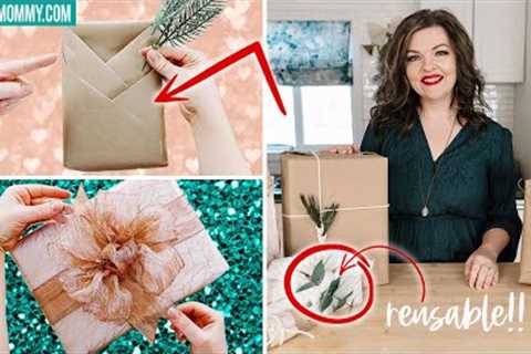 How to Wrap a Gift | 10 AMAZING HACKS! | The DIY Mommy