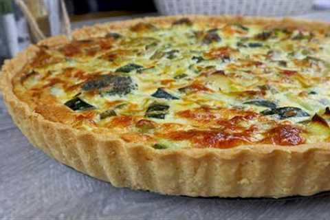 Simple Vegetable Quiche | How To Make Winter Vegetable Quiche | Easy Recipe