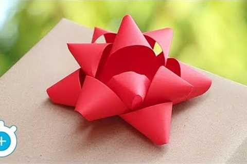 DIY. How to Make Paper Gift Bow - Easy | LampZoom