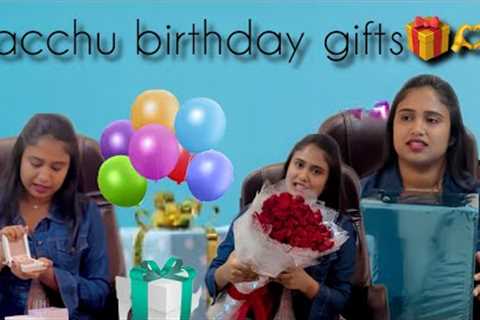 Birthday gifts 🎁 reveal 🫶||racchunaveenvlogs