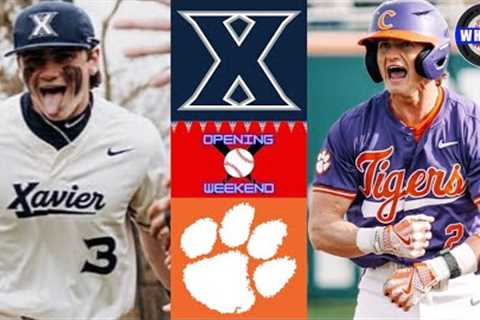 Xavier vs #10 Clemson Highlights (Game 2) | 2024 College Baseball Highlights