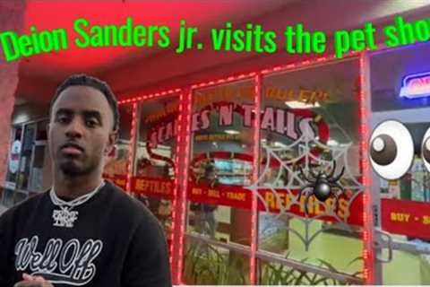 Deion Sanders Jr. visits the Exotic Pets shop 👀