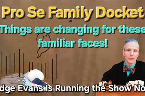 Weird Washington - Pro Se Family Docket - Judge Evans Takes over with BIG Case Updates