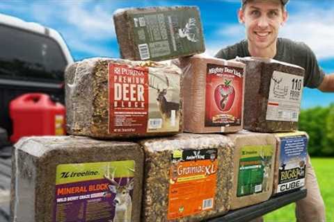 Ultimate DEER BLOCK ATTRACTANT EXPERIMENT! (Side by Side Test)