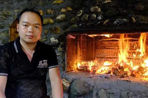 PRIMTIVE SKILLS; Build a stone fireplace/chimney can heat house (CABIN) in winter