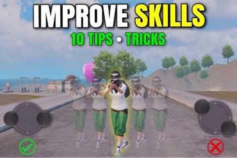 TOP 10 MOVEMENTS TIPS TRICKS for IMPROVE YOUR AIM &amp; SKILLS | BE MASTER!! | PUBG Mobile