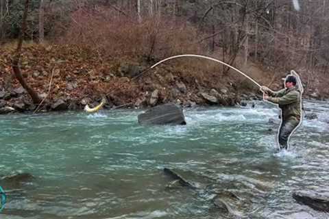 I FOUND A GIANT TROUT!! (Streamer Fly Fishing For Brown Trout)
