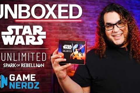 Star Wars Unlimited Spark of Rebellion Unboxing and GIVEAWAY!