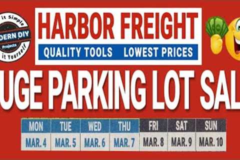 Harbor Freight Parking Lot Sale March 2024 Lots of Great Deals to Choose From