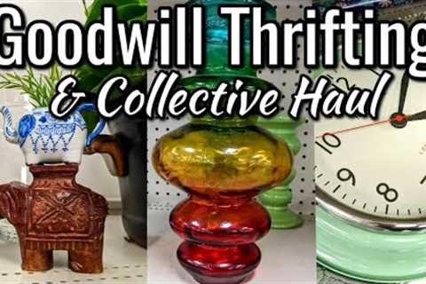 Thrift Shopping at Goodwill + My Collective Home Haul &amp; A Flea Market Flip! | Thrifting in 2023