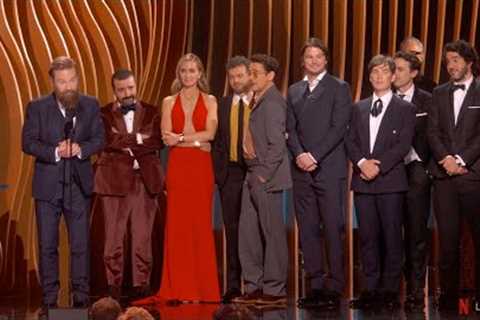 The Cast of Oppenheimer: Award Acceptance Speech | 30th Annual SAG Awards