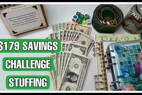 $179 Savings Challenge Stuffing💰/SO Many Challenges/Single Mama/Ep. 402