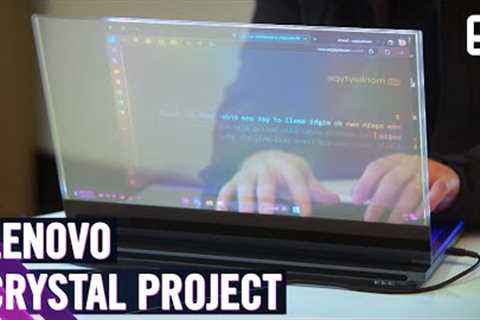 Lenovo’s Project Crystal is the first laptop in the world with a transparent microLED display
