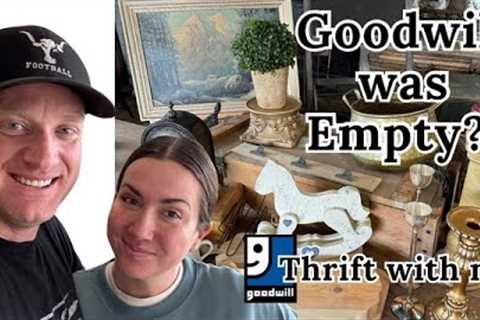 Goodwill Was Empty? Thrifting For Cottage Decor - Did We Strike Out? Thrift With Me