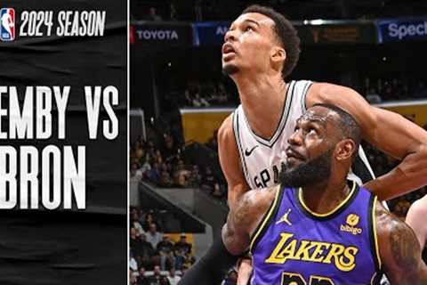LeBron welcomes Wemby in LA 😱 FULL DUEL Highlights