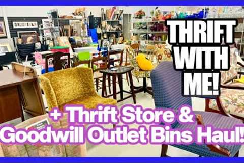 GREAT TRIP TO THE THRIFT! THRIFTING 2024 #9 &amp; Haul! + Goodwill Bins Haul! Cottage, Vintage,..