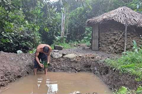 Full Video 1000 Days Build house stone hut, Bushcraft, survival, primitive skills, green forest life