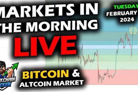 MARKETS in the MORNING, 2/27/2024, Bitcoin $57,000, Last Retrace Level Reached! Altcoins Up, DXY 103