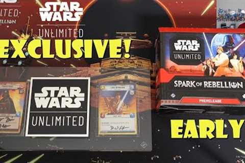 EXCLUSIVE, EARLY Star Wars Unlimited Opening! Signed Cards! Early PreRelease Kit!