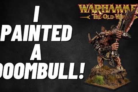 Old World Diaries: Beastmen Brayherds! Painting up an old Doombull model! #theoldworld