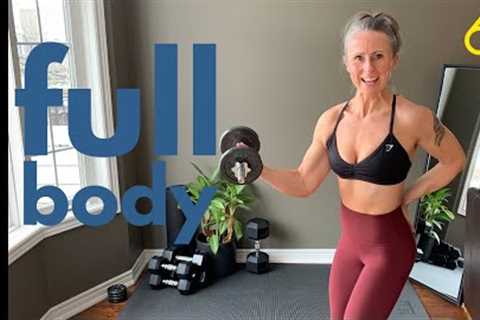 40min DUMBBELL FULL BODY WORKOUT | weights at home | muscle building workouts