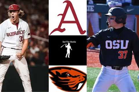 #7 Oregon St vs #2 Arkansas | 2024 College Baseball Highlights (Go ahead triple!)