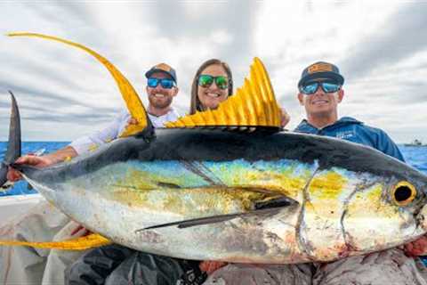 I FINALLY Caught the Fish of a LIFETIME! GIANT Tuna Catch, Clean, Cook!