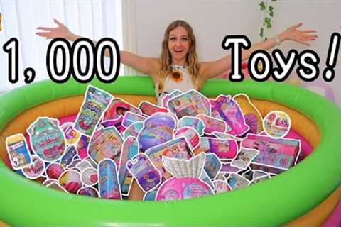 I FILLED MY *SWIMMING POOL* WITH 1,000 MYSTERY TOYS!!!😱💦👙⁉️ (LUCKY DIP CHALLENGE!👀) | Rhia..
