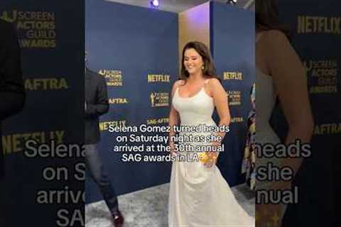Selena Gomez is a busty bombshell at the SAG awards 2024❤️ #selenagomez #celebrity #goviral #shorts