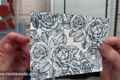 Stippled Rose ONLINE Card class...6 beautiful cards with Ronda Wade