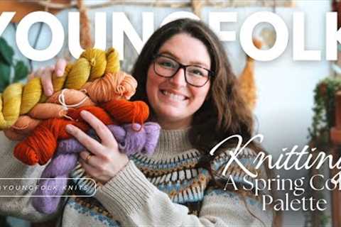YoungFolk Knits Podcast: Knitting My Spring Color Palette | Handspun and Colorwork | Celeste Sweater