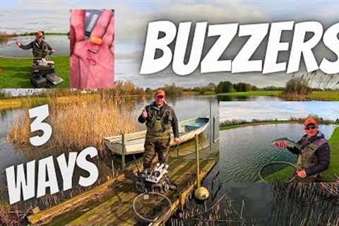 New season BUZZER fishing - Washing line - The bung - Dry fly all in one short session ..