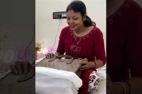 Mom’s REACTION to her first High-End Brand❤️ Birthday Gift Unboxing 🎁 #ashortaday #ytshorts #shorts
