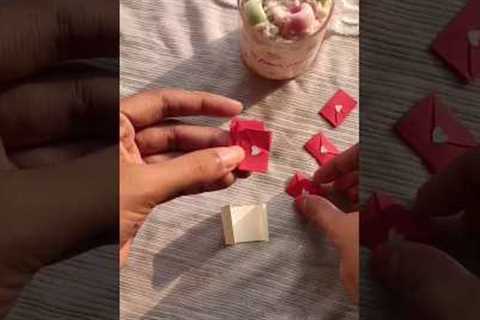 Valentine's gifts ideas | Mini Envelopes Lock #shorts #gift #diy