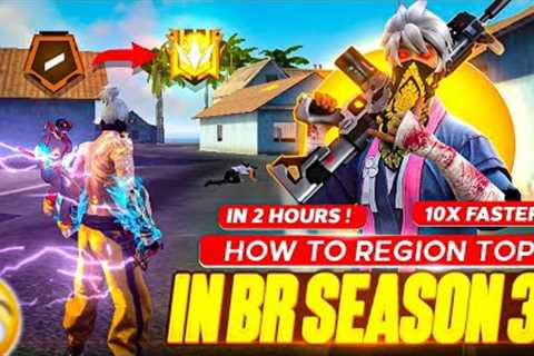 HOW TO REGION TOP IN BR RANK SEASON 38😳GRANDMASTER TIPS AND TRICKS || 10X FASTER RANK PUSHING..