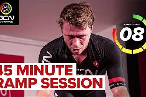 45 Minute Indoor Cycling Ramp Workout | From Threshold To Sprints!