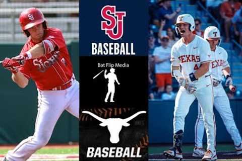 St. John's vs #15 Texas Longhorns | 2024 College Baseball Highlights (Good Game!)