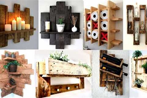 100+ Pallet Wood Wall shelves / Organizer / Storage Ideas
