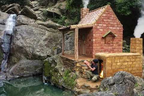 How I Built a Bushcraft Brick Kiln to Build a Dream House for Survival in the Wild, Catch and Cook