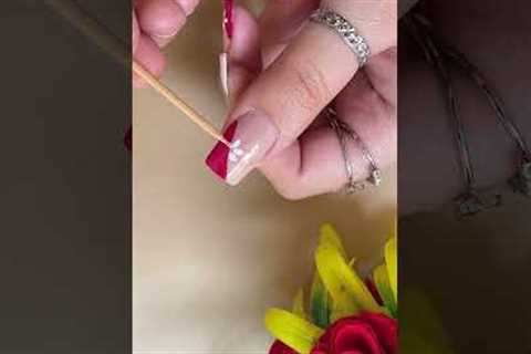 💅🌼Easy floral nail art design #nailart2023 #youtubeshorts #shorts