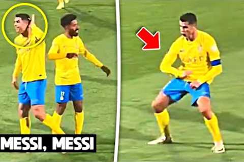 Cristiano Ronaldo Mock Al-Shabab Fans after 'Messi, Messi' Chants 😂🤣