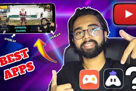 Top 3 Best Live Stream Apps Android|| Stream BGMI &amp; FREE FIRE Without PC Like Professional..