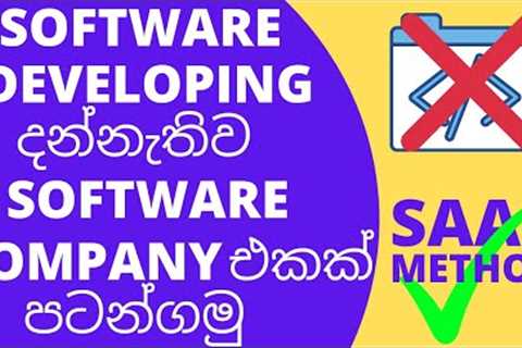 SAAS Business Sinhala. How to start the own software business without developing knowledge