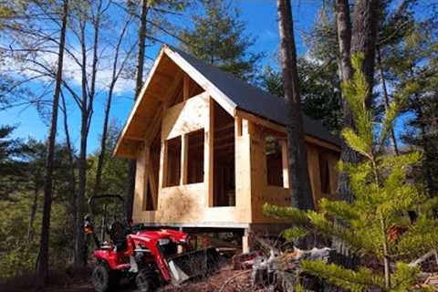 Cabin building in the wet and cold - Mountain Cabin Build