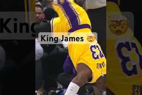 LeBron James Gets The TOUGH And-1 &amp; JUMPS UP After! 👀🔥| #Shorts