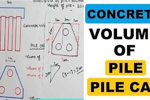 3 Pile Cap Concrete Volume Calculation | Civil Construction Videos by Learning Technology